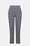 Navy And White Print Trouser <span>261225<span>