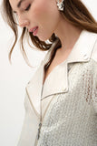 Metallic Biker Style Jacket <span>262902<span>