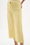 Yellow Wide Leg Crop Jean <span>262918<span>