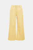 Yellow Wide Leg Crop Jean <span>262918<span>