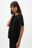 Black Crochet Fringe Top <span>262928<span>