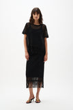 Black Crochet Fringe Top <span>262928<span>