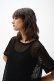 Black Crochet Fringe Top <span>262928<span>