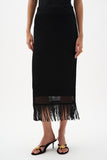Black Crochet Fringe Maxi Skirt <span>262929<span>