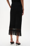 Black Crochet Fringe Maxi Skirt <span>262929<span>