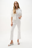White Lace Trim Trousers <span>262938<span>