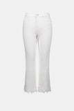 White Lace Trim Trousers <span>262938<span>