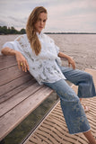 White Lace Long Sleeve Shirt <span>262952<span>