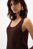 Mocha Knit Sequin Vest <span>262957<span>