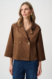 Brown 3/4 length sleeve Suede Jacket <span>263000<span>