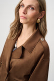 Brown 3/4 length sleeve Suede Jacket <span>263000<span>