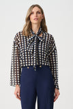 Pussy Bow Print Blouse <span>263102<span>