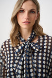 Pussy Bow Print Blouse <span>263102<span>