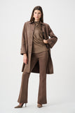 Brown Faux Suede Coat <span>263146<span>