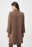 Brown Faux Suede Coat <span>263146<span>