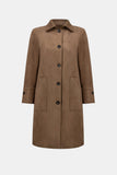 Brown Faux Suede Coat <span>263146<span>