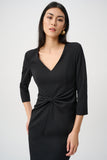Gathered Waist Bow Detail Dress <span>263150<span>