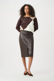 Faux Leather Pencil Skirt <span>263213<span>