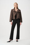 Brown Jacquard Jacket <span>263222<span>