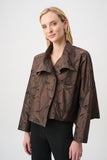 Brown Jacquard Jacket <span>263222<span>