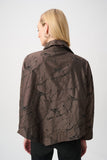 Brown Jacquard Jacket <span>263222<span>