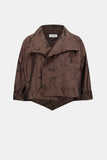 Brown Jacquard Jacket <span>263222<span>