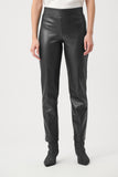 Black Faux Leather Slim Trouser <span>263232<span>