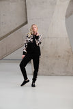 SPORT Black Track Pant With Side Pattern <span>263608<span>