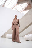 Tracksuit Style Jumpsuit In Mink <span>263613<span>