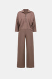 Tracksuit Style Jumpsuit In Mink <span>263613<span>