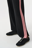 SPORT Black Jersey Track Pant With Pink Stripe <span>263622<span>