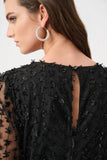 Embroidered Black Long Sleeve Jumpsuit <span>263723<span>