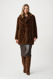 Brown Faux Fur Coat <span>263916<span>