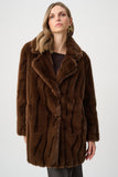 Brown Faux Fur Coat <span>263916<span>