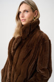 Brown Faux Fur Coat <span>263916<span>
