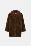 Brown Faux Fur Coat <span>263916<span>