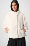Chevron Faux Fur Jacket <span>263917<span>