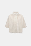 Chevron Faux Fur Jacket <span>263917<span>