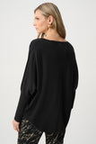 Black Fringe Knit Sweater <span>263939<span>