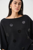 Black Sequin Knit Sweater <span>263942<span>