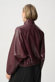 Faux Leather Batwing Jacket <span>263971<span>