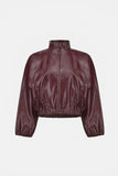 Faux Leather Batwing Jacket <span>263971<span>