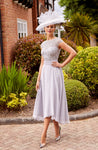 Beaded Chiffon Aline Dress With Shawl <span>29811A<span>