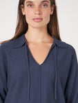 Loose Fit Cotton Collared Sweater <span>400976<span>