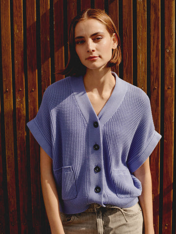 Cap Sleeve Cotton Cardigan <span>401059<span>