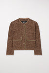 Autumn Vibes Hazelnut Tweed Chanel Style Jacket <span>408285<span>