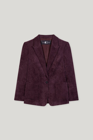 Autumn Glow Aubergine Cord Blazer <span>428017<span>
