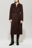 Autumn Glow Chocolate Wool Coat <span>428906<span>