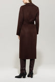 Autumn Glow Chocolate Wool Coat <span>428906<span>