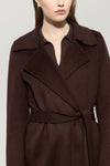 Autumn Glow Chocolate Wool Coat <span>428906<span>